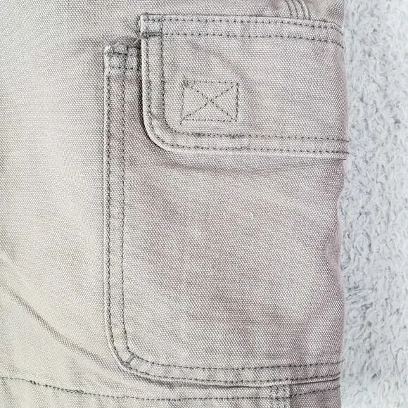 Duluth Trading Co Cargo Shorts Men's Size 38 Heavy Dark Canvas Gray Greige - Picture 8 of 9